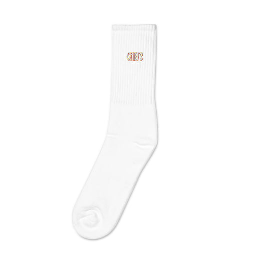 Red Kingdom Embroidered Socks