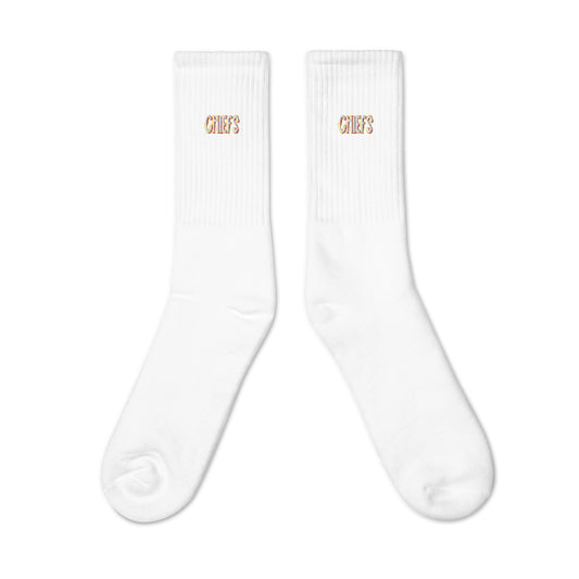 Red Kingdom Embroidered Socks