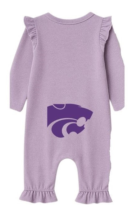 Little Wildcat Lavender Ruffle Romper