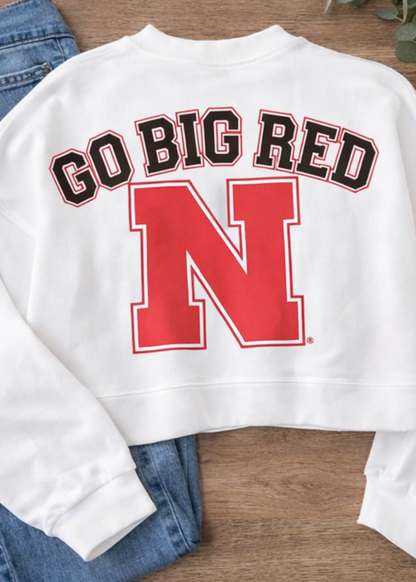 Big Red Energy Cropped Crewneck