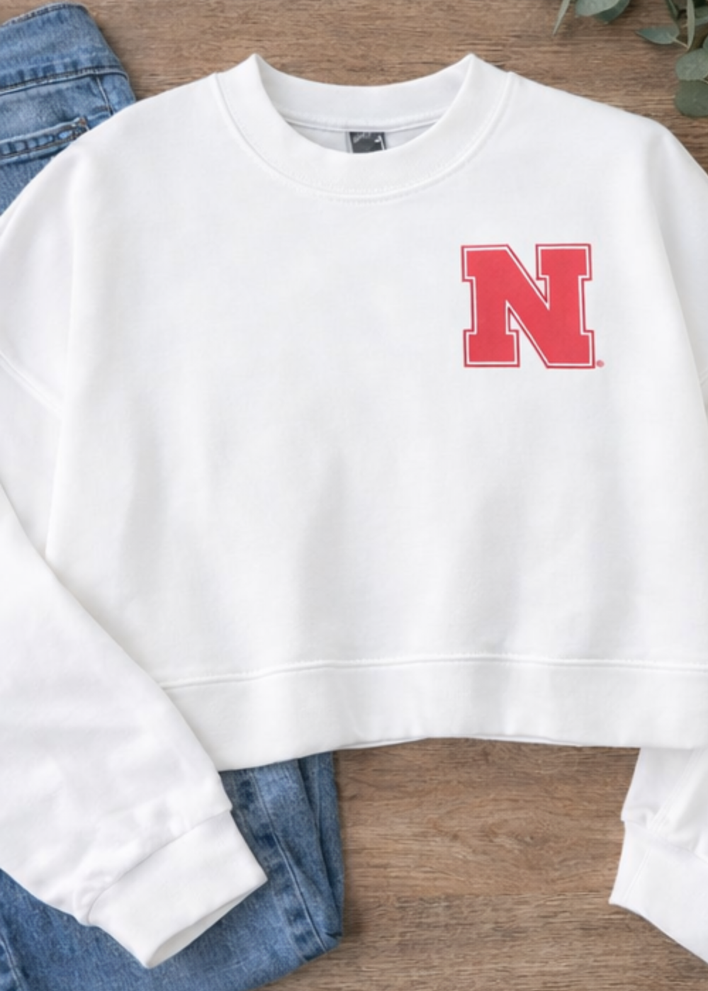 Big Red Energy Cropped Crewneck