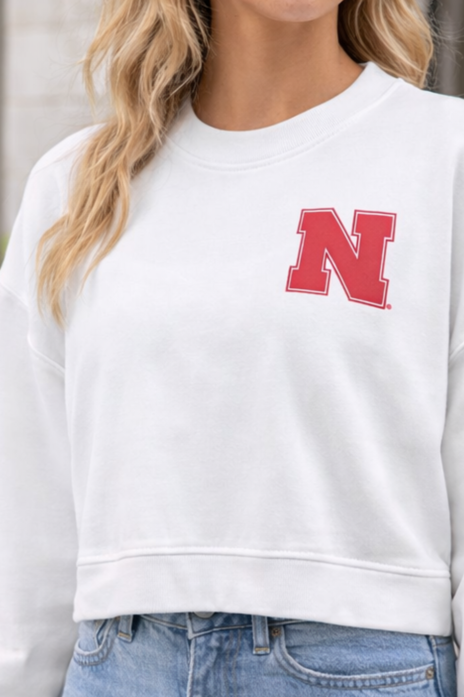 Big Red Energy Cropped Crewneck