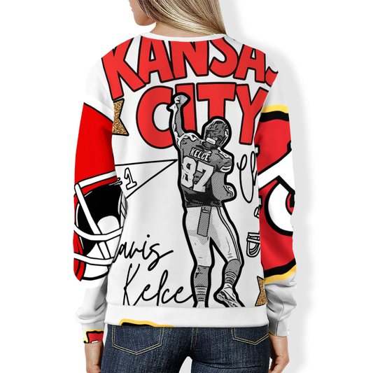 Red Kingdom Ready Crew – Bold Game Day Sweatshirt