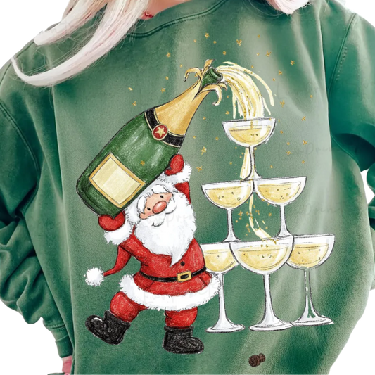 Santa Martini Crewneck