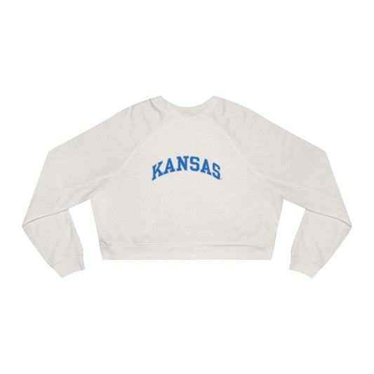 Vintage Jayhawk Cropped Crewneck